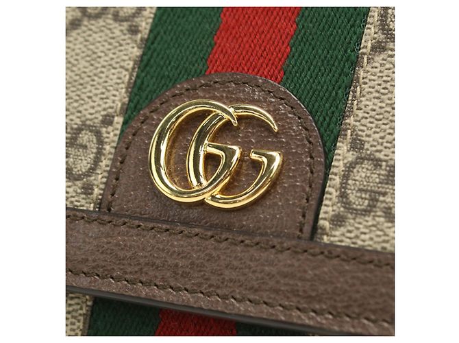Portafoglio bifold Gucci Ophidia Beige - vista 5