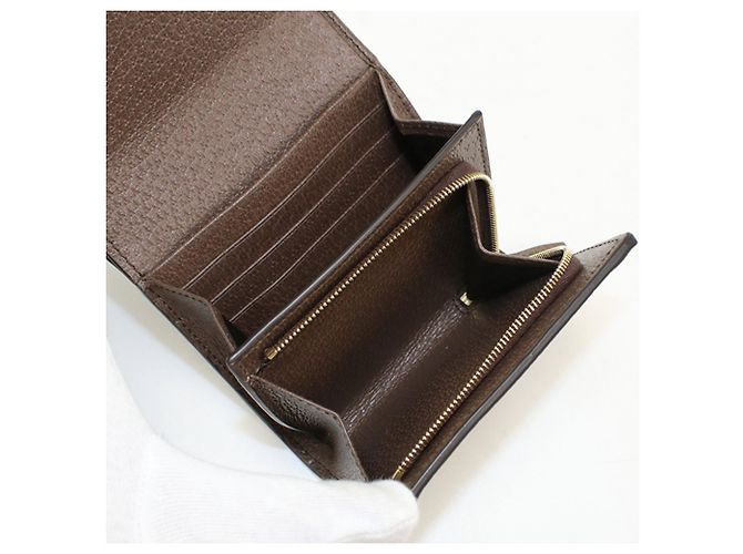 Portafoglio bifold Gucci Ophidia Beige - vista 7