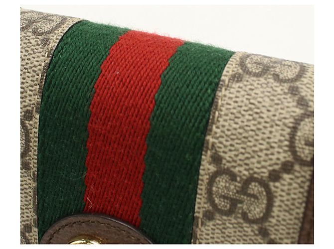 Portafoglio bifold Gucci Ophidia Beige - vista 8