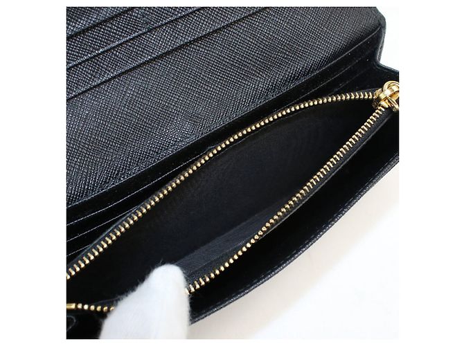 Cartera larga Prada bi-fold Negro - vista 4