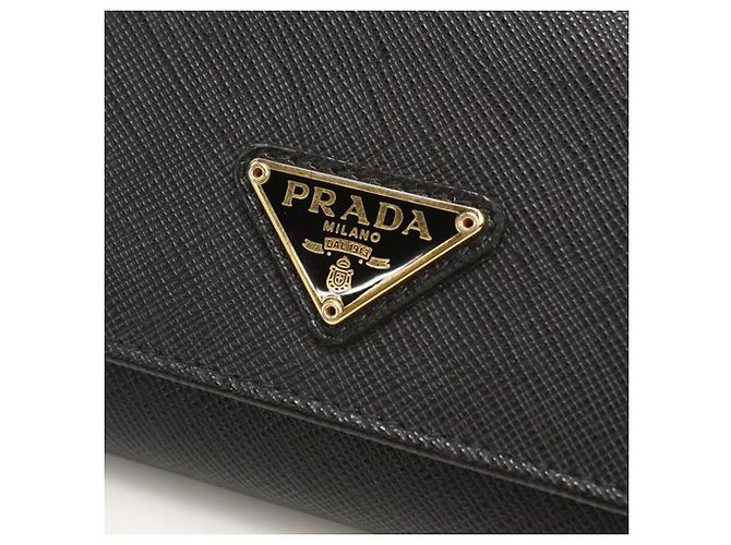 Cartera larga Prada bi-fold Negro - vista 5