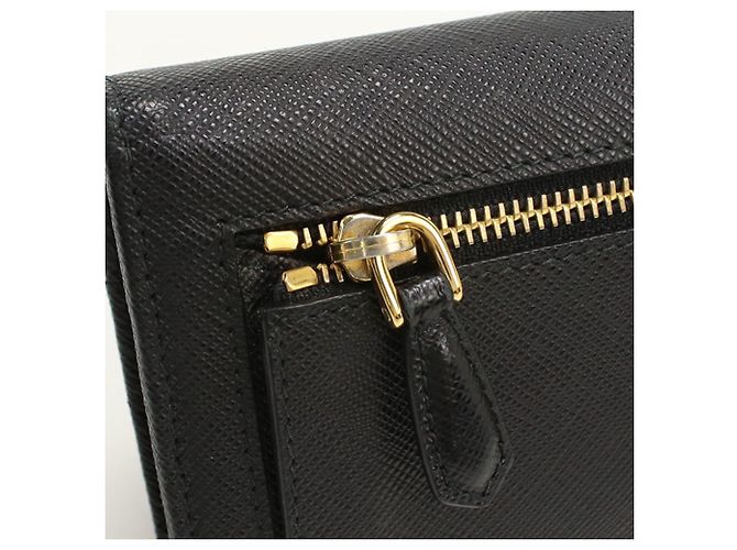 Cartera larga Prada bi-fold Negro - vista 7