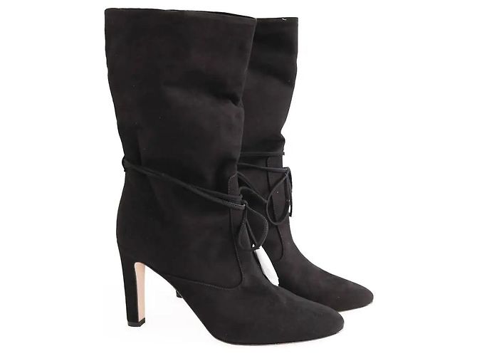 Botas Eliza Lk Bennett em camurça preta tamanho 38 Preto - vista 3