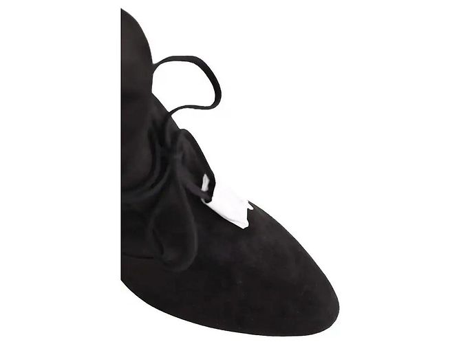 Lk Bennett Eliza Black Suede Ankle Boots Size 40 - view 4