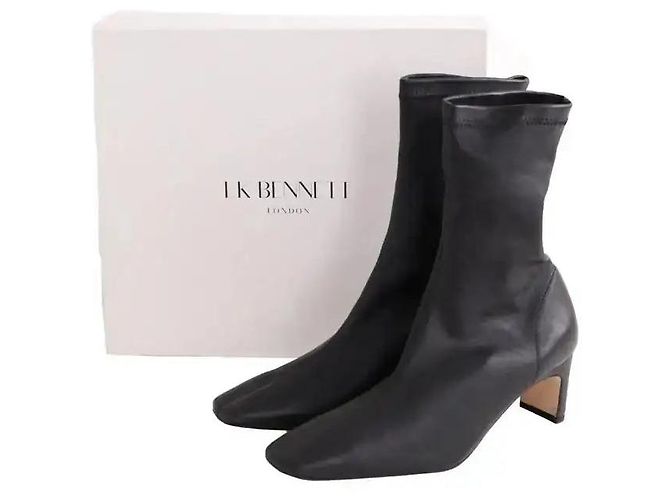 Botas Marcia de cuero negras Lk Bennett Negro - vista 8
