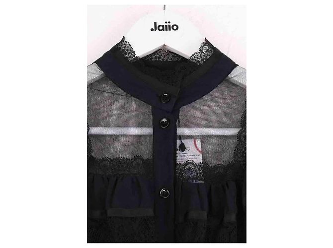 Autre Marque Camicia Saint Laurent in cotone nero - vista 2