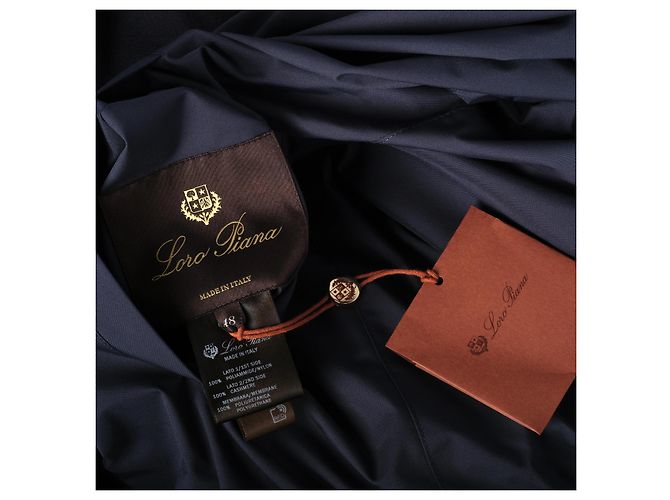 Loro Piana Windmate® Storm System® Reversible Blue Navy Cashmere Bomberjacke – ’20s - Ansicht 10