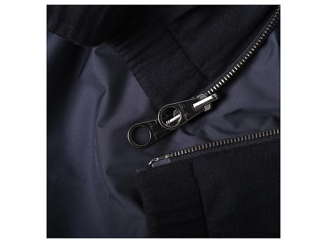 Loro Piana Windmate® Storm System® Reversible Blue Navy Cashmere Bomberjacke – ’20s - Ansicht 11