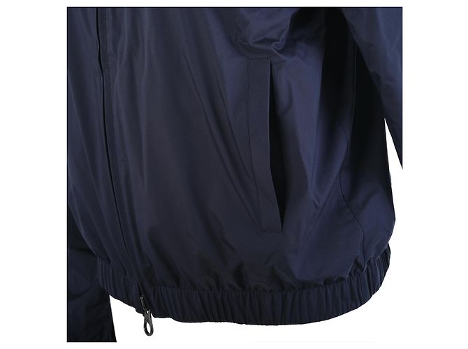 Loro Piana Windmate® Storm System® Reversible Blue Navy Cashmere Bomberjacke – ’20s - Ansicht 5