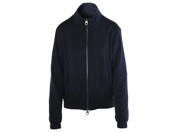 Loro Piana Windmate® Storm System® Reversible Blue Navy Cashmere Bomberjacke – ’20s - Ansicht 6