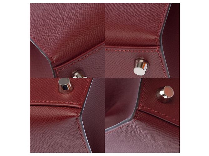 Hermès Borsa HERMES Kelly 25 in Pelle Rossa - 103897 Rosso - vista 12