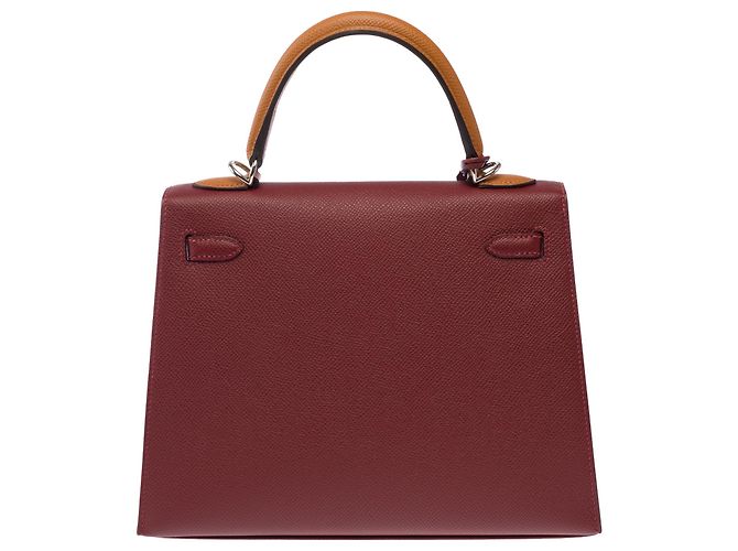 Hermès Borsa HERMES Kelly 25 in Pelle Rossa - 103897 Rosso - vista 4