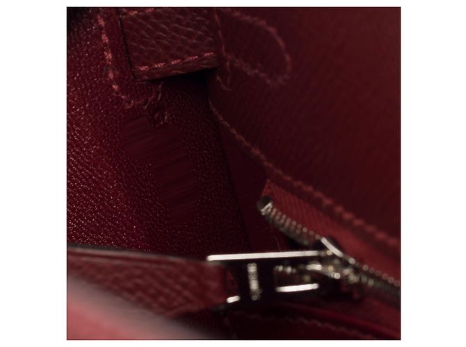 Hermès Borsa HERMES Kelly 25 in Pelle Rossa - 103897 Rosso - vista 8