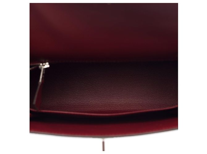 Hermès Borsa HERMES Kelly 25 in Pelle Rossa - 103897 Rosso - vista 9