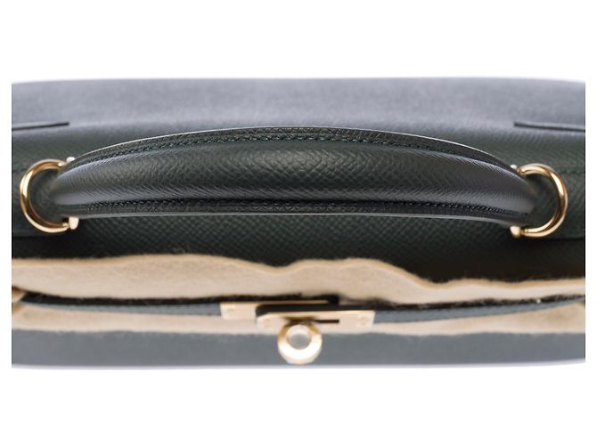 Hermès Borsa HERMES Kelly 25 in Pelle Verde - 103894 - vista 10