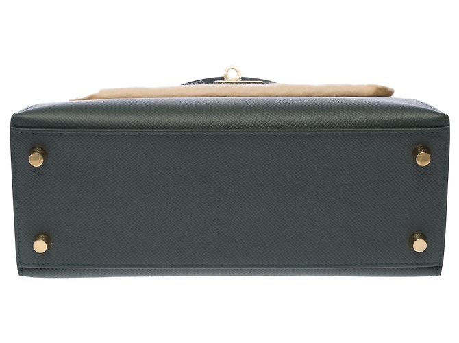 Hermès Borsa HERMES Kelly 25 in Pelle Verde - 103894 - vista 11