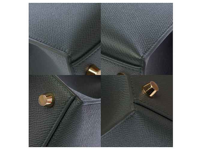 Hermès Borsa HERMES Kelly 25 in Pelle Verde - 103894 - vista 12
