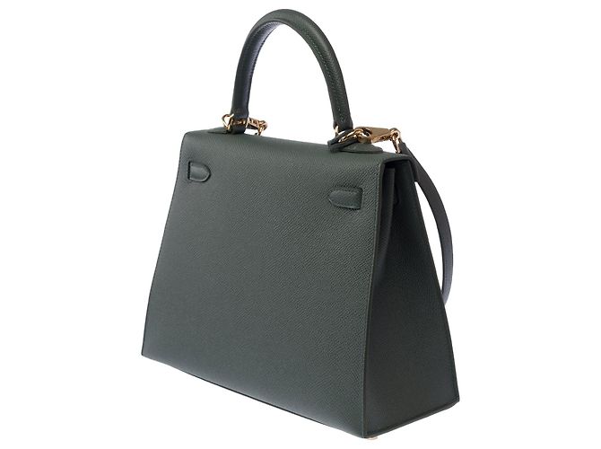 Hermès Borsa HERMES Kelly 25 in Pelle Verde - 103894 - vista 6