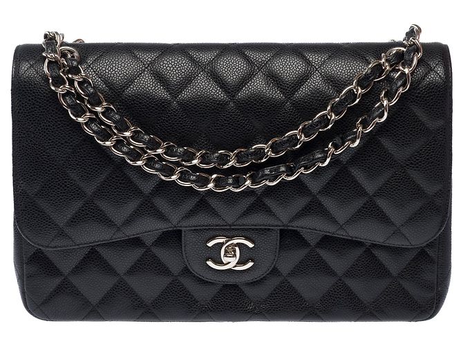 Borsa CHANEL Timeless/Classique in Pelle Nera - 103637 Nero - vista 3