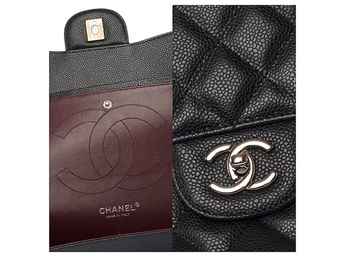 Borsa CHANEL Timeless/Classique in Pelle Nera - 103637 Nero - vista 7