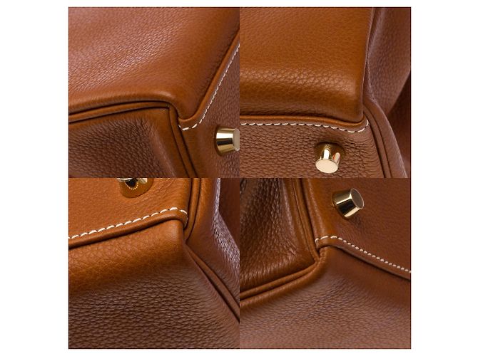 Hermès Borsa HERMES Kelly 32 in Pelle Dorata - 103915 D'oro - vista 11
