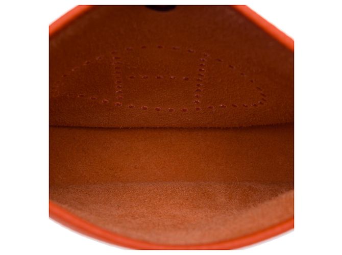 Hermès Borsa HERMES Mini Evelyne in Pelle Arancione - 103912 - vista 9