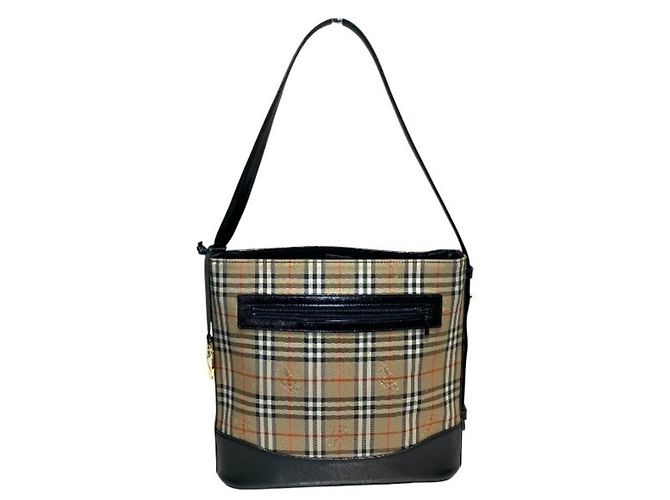 Sac à épaule Burberry Nova Check Shadow Horse pour femmes Beige - vue 2
