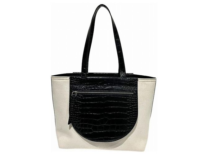 Borsa Tote Tod's Tusca Beige x Black Nero - vista 2