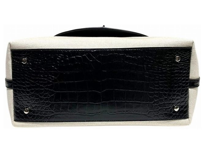Borsa Tote Tod's Tusca Beige x Black Nero - vista 3