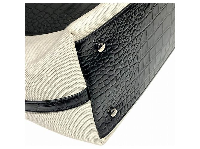 Borsa Tote Tod's Tusca Beige x Black Nero - vista 8
