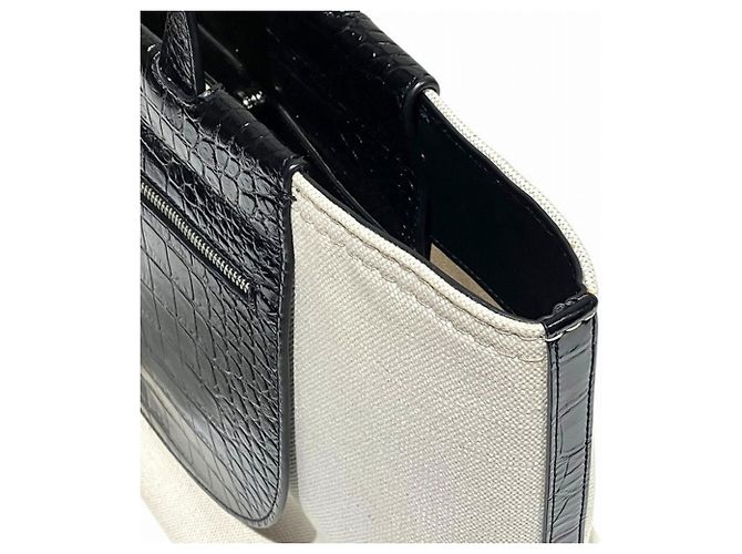 Borsa Tote Tod's Tusca Beige x Black Nero - vista 9