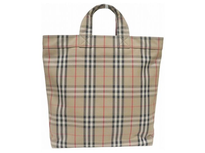 Borsa Tote Burberry Vintage Check 2-Way Archive Beige - vista 2