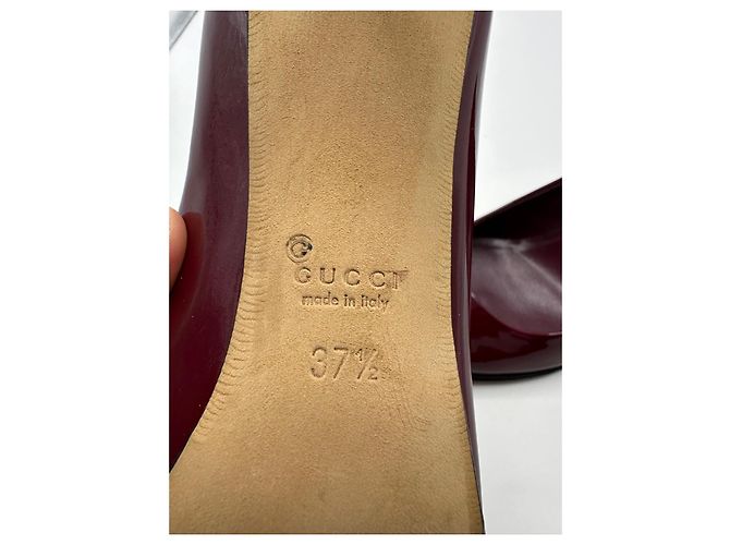 Gucci Lackleder Pumps bordeaux - Ansicht 10