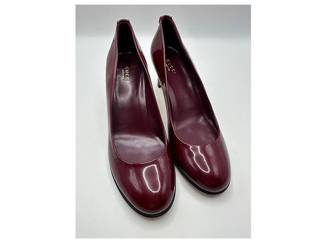 Gucci Lackleder Pumps bordeaux - Ansicht 5