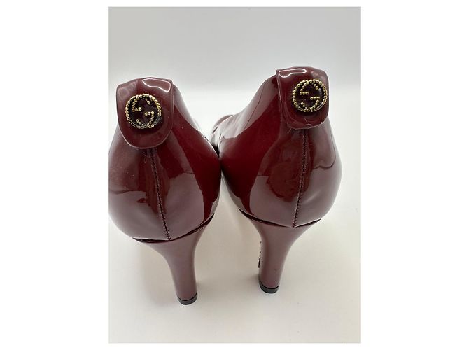 Gucci Lackleder Pumps bordeaux - Ansicht 6