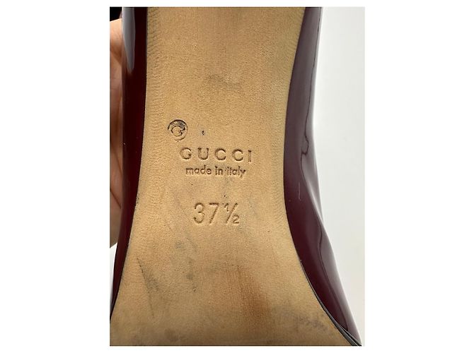 Gucci Lackleder Pumps bordeaux - Ansicht 9