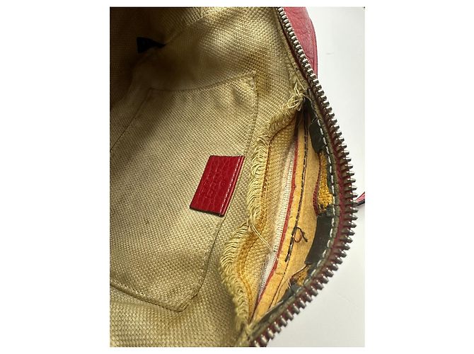 Borsa a tracolla Gucci Soho Disco in pelle rossa Rosso - vista 18