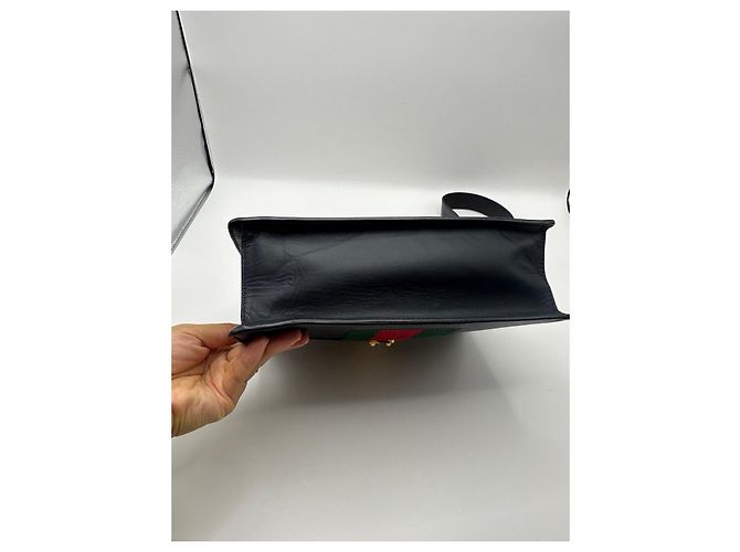 Borsa a tracolla Gucci Sylvie in pelle Nero - vista 5