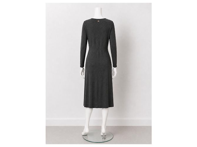 Escada Sport Anthrazitfarbenes Viskosemischung Kleid Anthrazitgrau - Ansicht 4