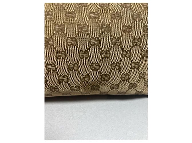 Borsa Gucci Bella in tela monogramma beige e oro D'oro - vista 13