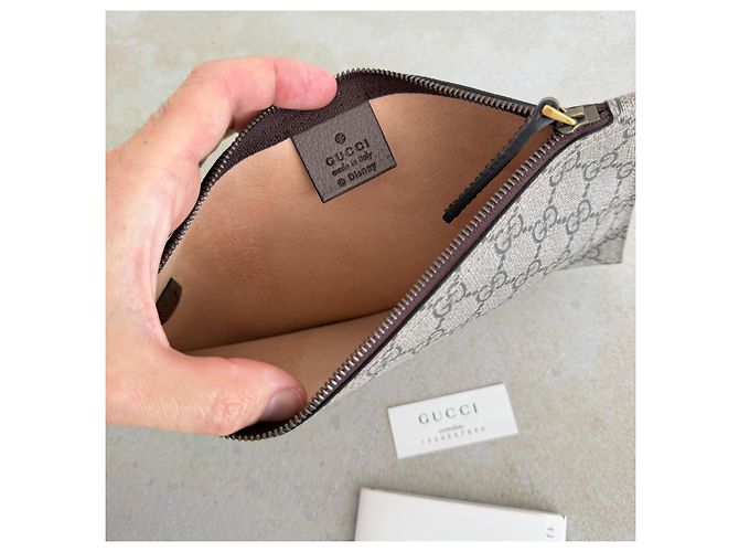 Gucci x Disney Ophidia GG Supreme Tote Three Little Pigs Marrone Multicolore Beige Monogramma - vista 15