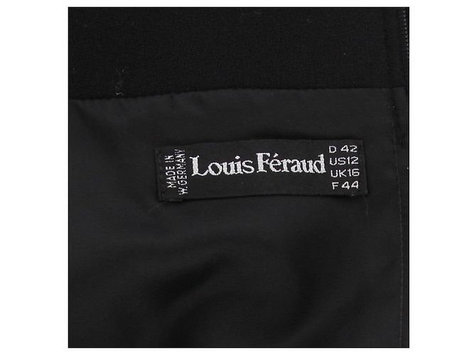 Louis Féraud Falda años 90 Negro - vista 6