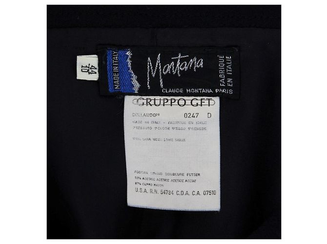 Claude Montana Gonna anni '80 Nero - vista 5