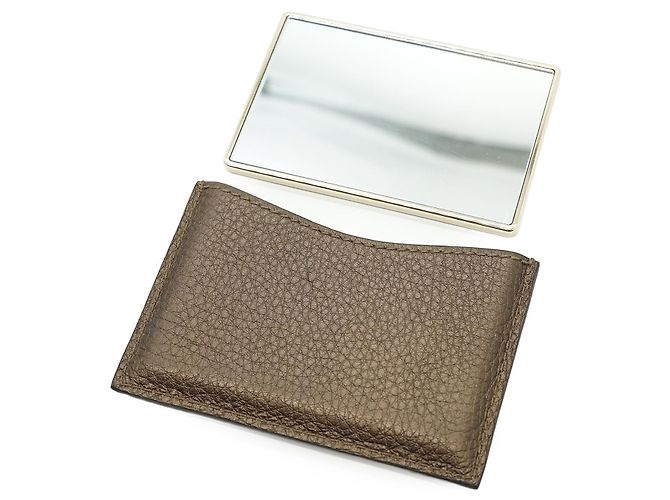 Bamboo Gucci Borsa 2way con manico superiore, pelle metallizzata bronzo e nuovo nappa in bambù Metallico - vista 7