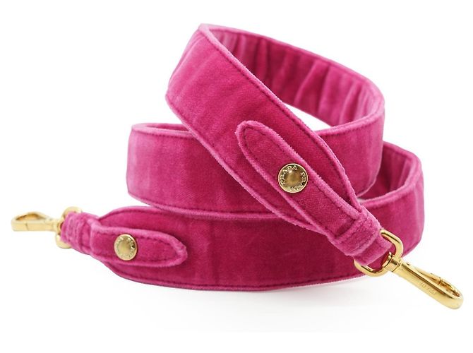 Prada Cahier Multicolour Fuchsia Samt-Shopper mit Schulterriemen Pink - Ansicht 7