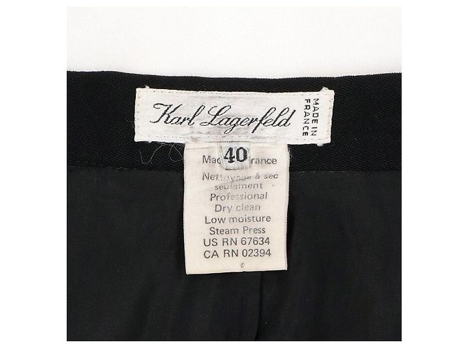 Karl Lagerfeld Gonna anni '90 Nero - vista 6