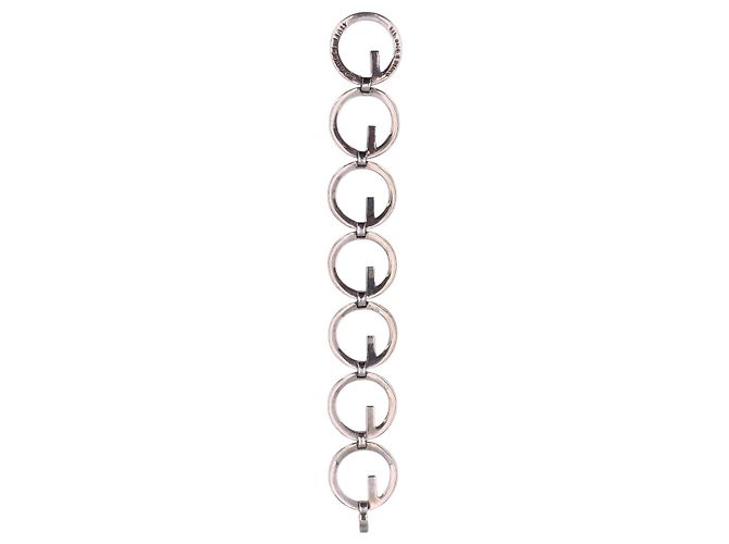 Gucci Bracciale a Maglie Vintage in Argento Sterling 925 G Logo - vista 3