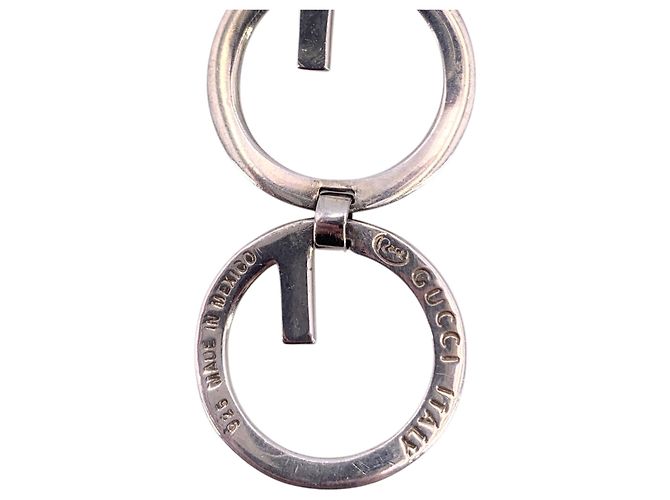 Gucci Bracciale a Maglie Vintage in Argento Sterling 925 G Logo - vista 4