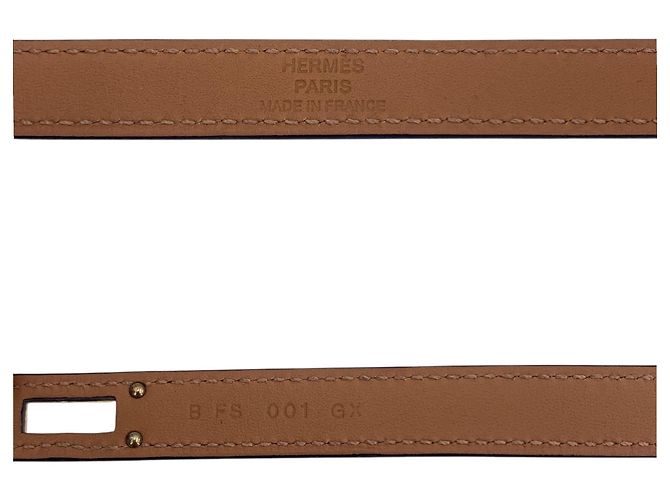 Hermès Bracciale Kelly Double Tour in pelle nera e hardware dorato Hermes Nero - vista 5