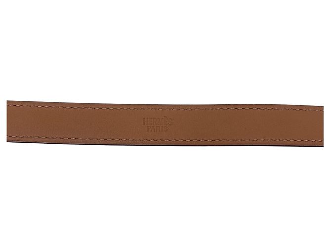 Hermès Bracciale Behapi Double Tour in pelle marrone scuro e hardware argentato Hermes - vista 3